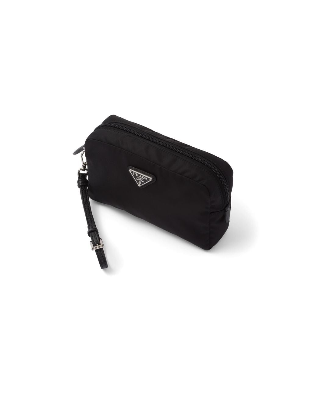Prada Black Kleine Pouch Aus Re-Nylon, Damen