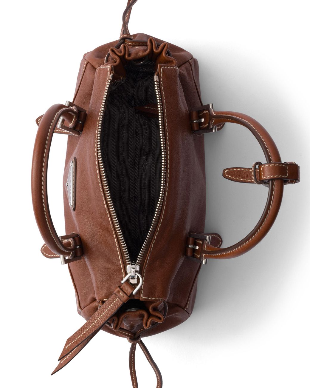 Prada Brown Karin Small Leather Bag