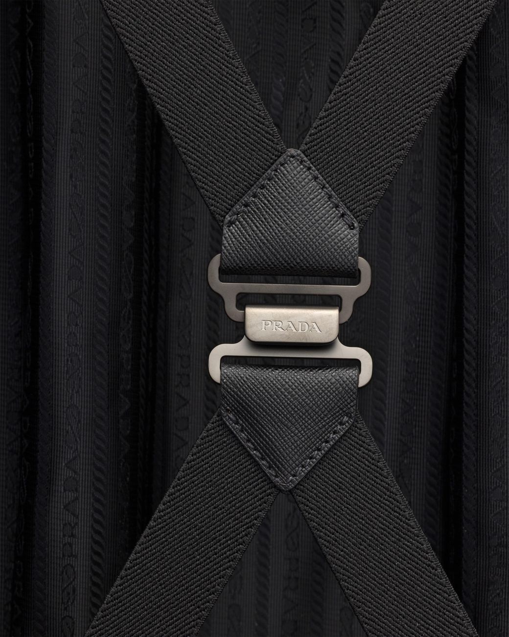 Prada Purple Saffiano Leather Trolley