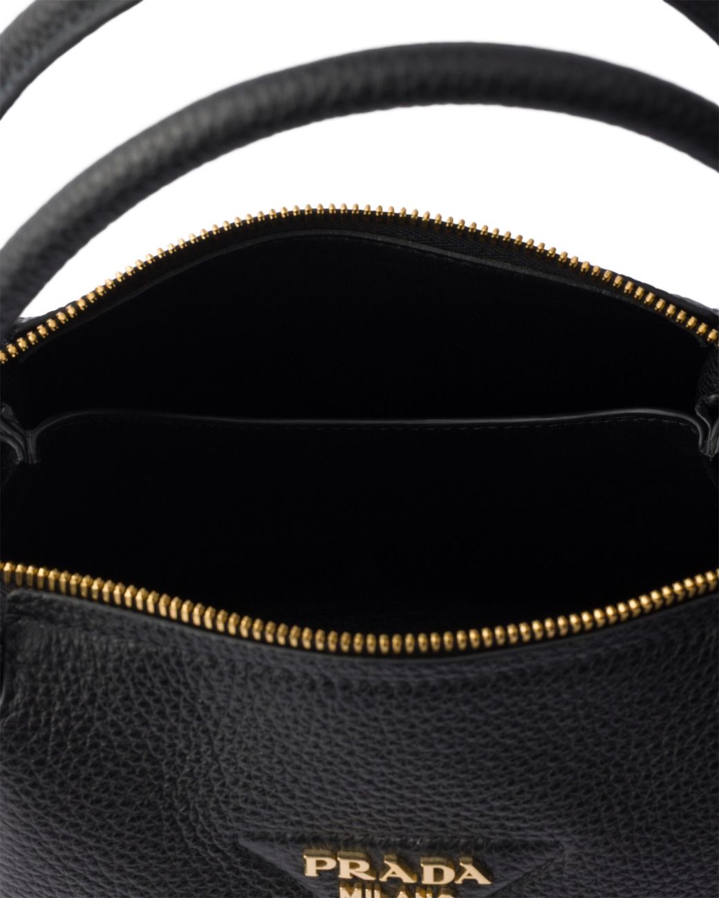 Prada Black Liaison Small Leather Handbag