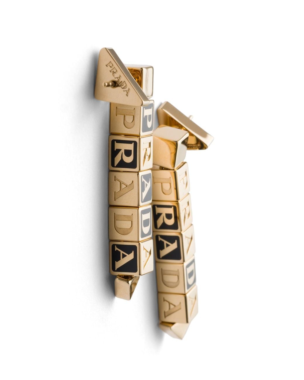 Prada White Metal Earrings