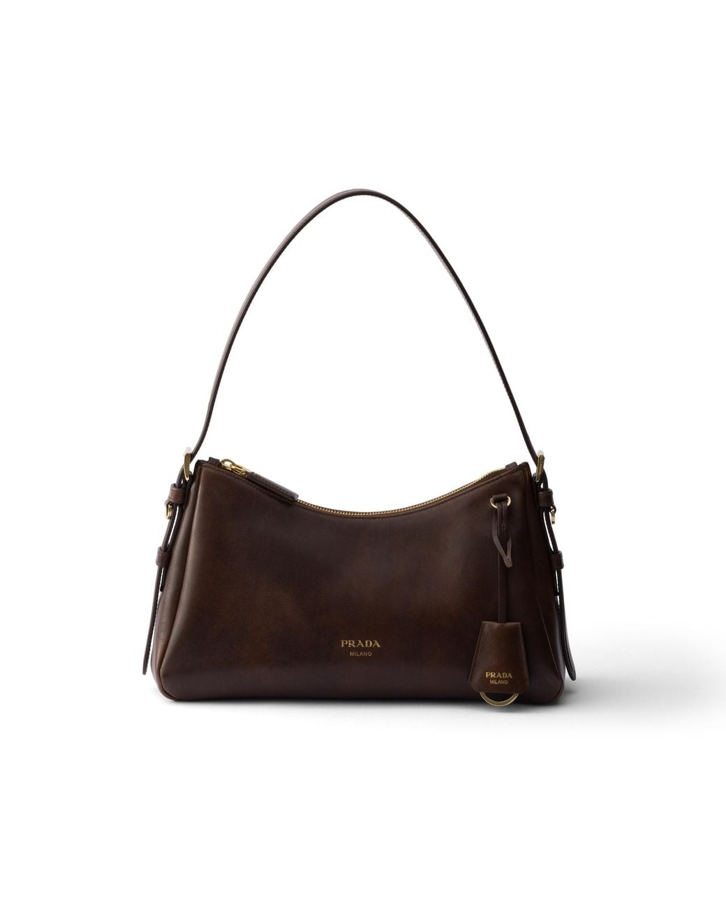Borsa A Spalla Aimée Medium di Prada in Brown