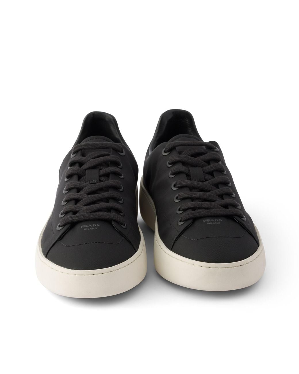 Prada Black Court Re-Nylon Sneakers for men