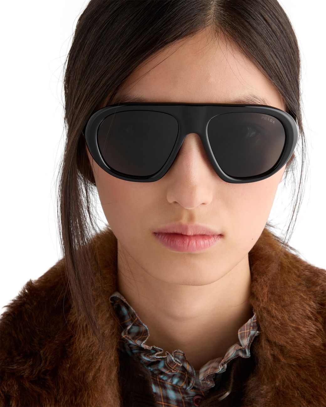 Prada Gray Shadowplay Sunglasses