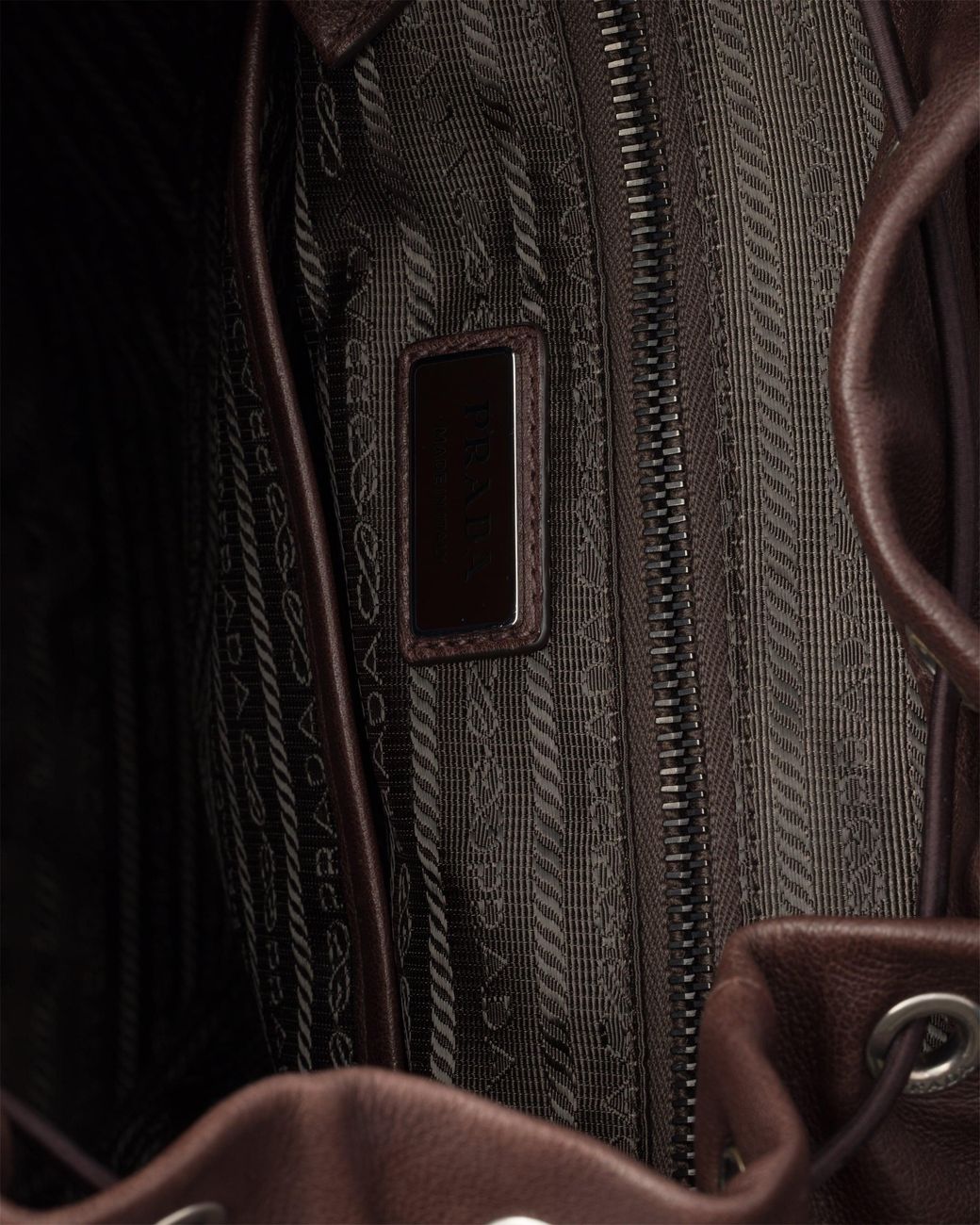 Prada Black Explore Leather Backpack for men