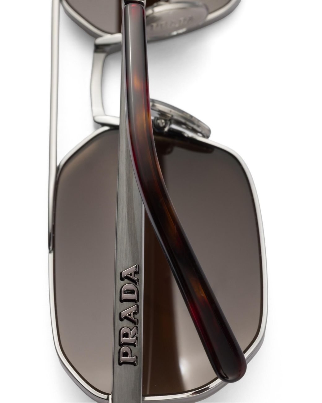 Prada White Sunglasses With Logo for men