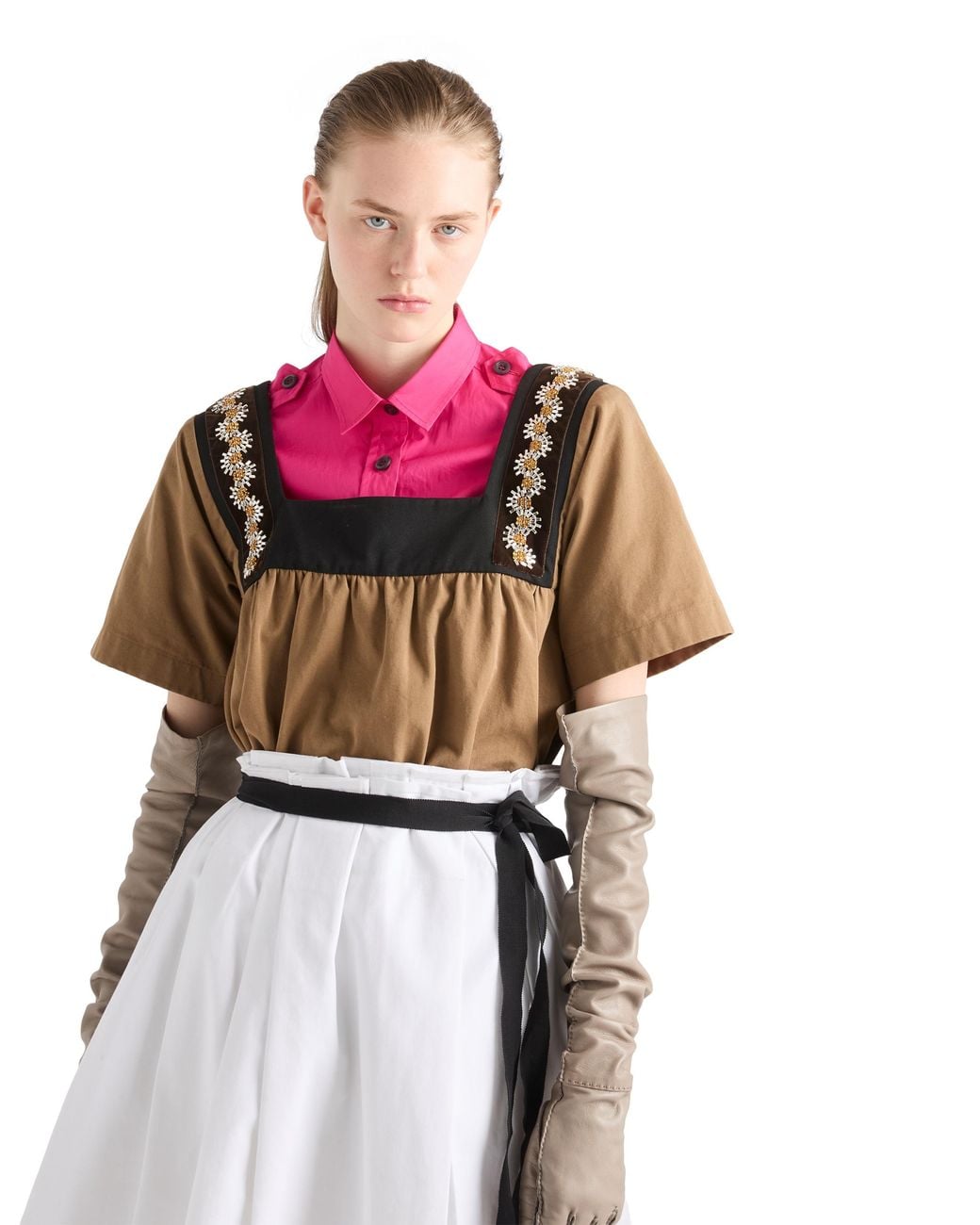 Prada Pink Cotton Poplin Shirt