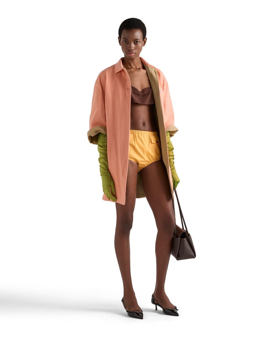 Prada White Poplin Shorts