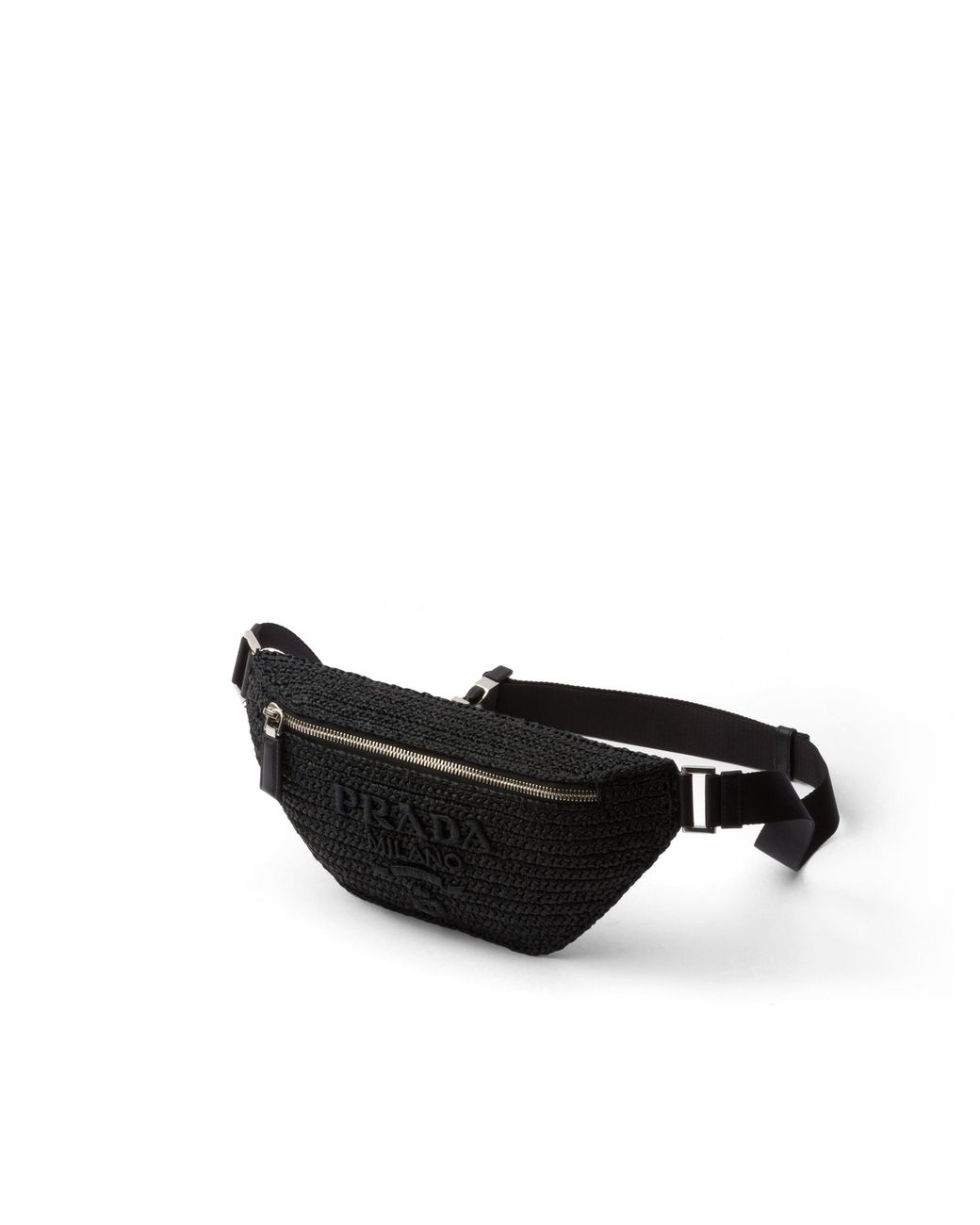 Prada White Crochet Belt Bag for men