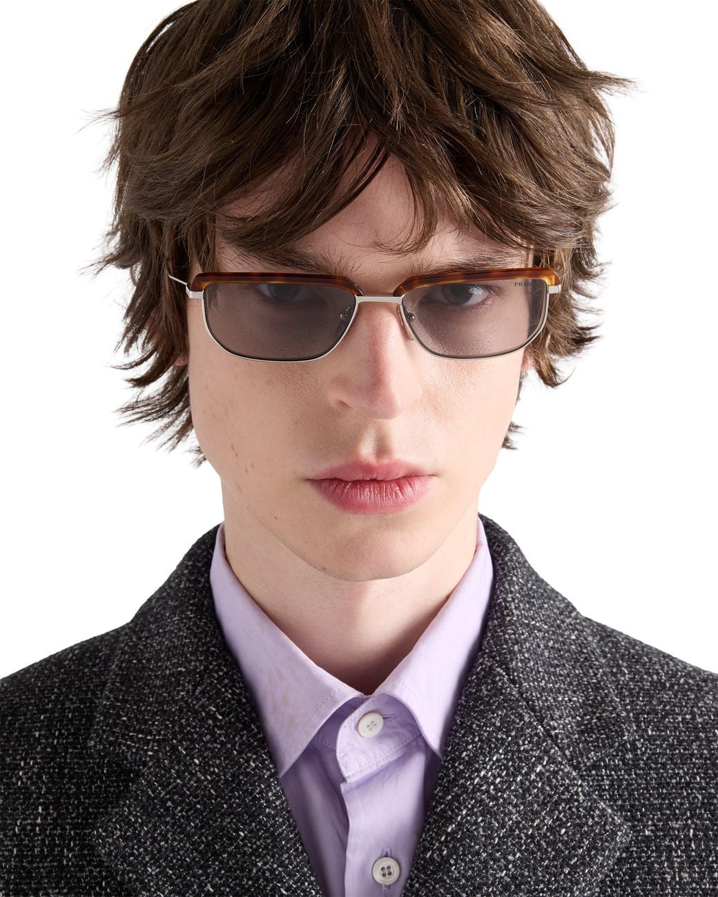 Prada White Runway Sunglasses for men