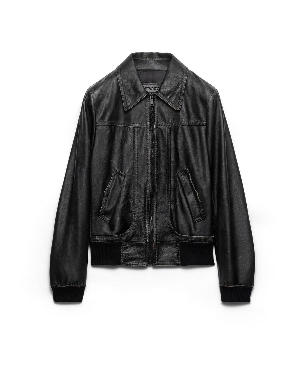 Prada Black Nappa Leather Jacket