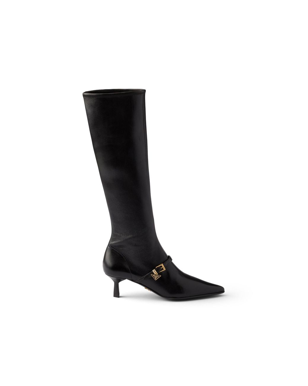 Prada Black Stretch Nappa Leather Boots
