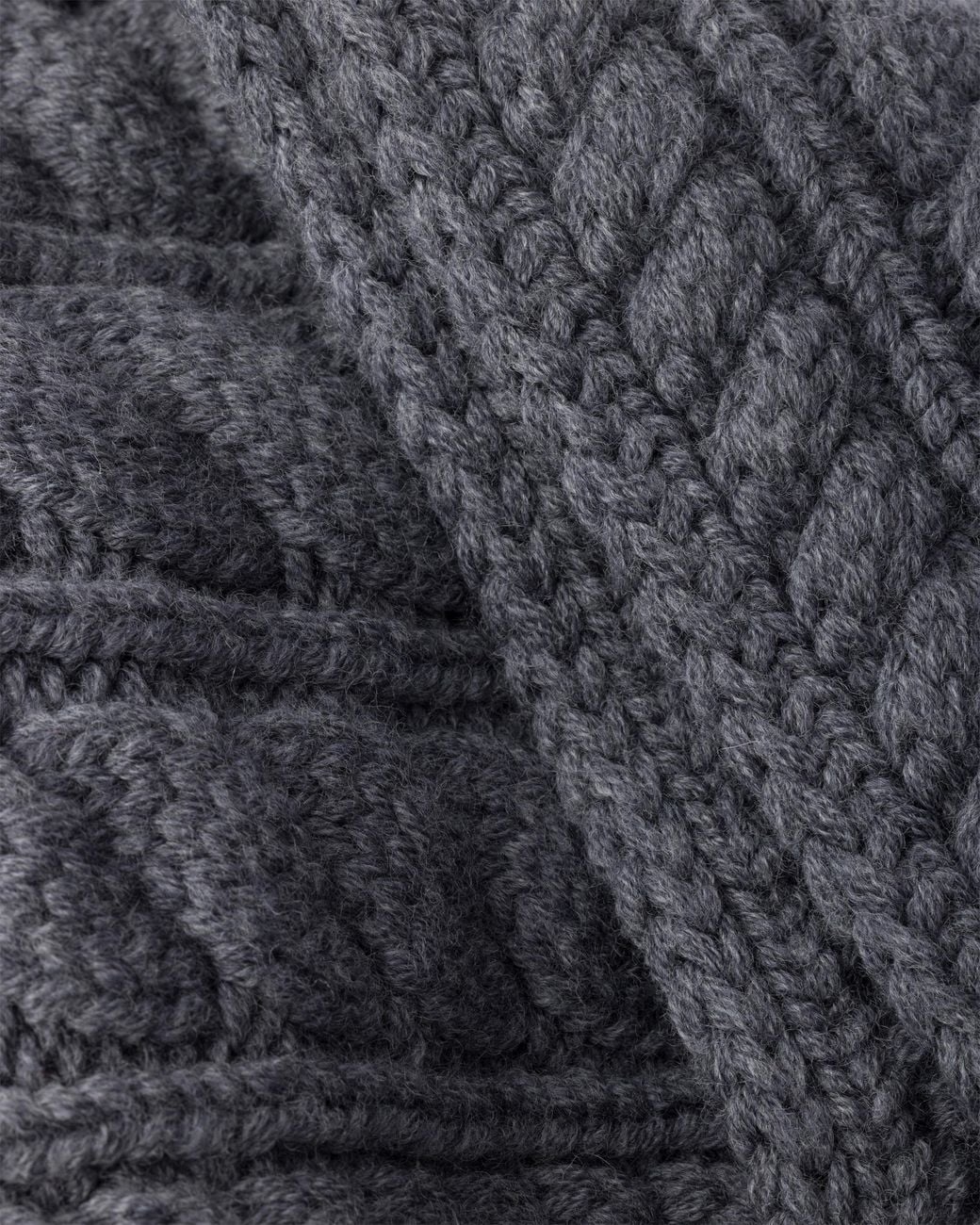 Prada Gray Wool Scarf