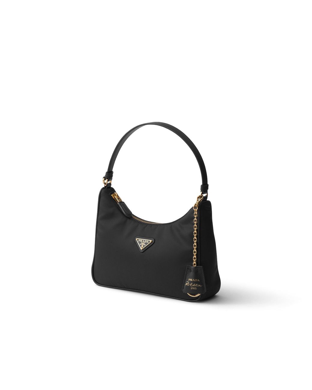 Prada Black Re-Edition 2005 Re-Nylon And Saffiano Mini Bag