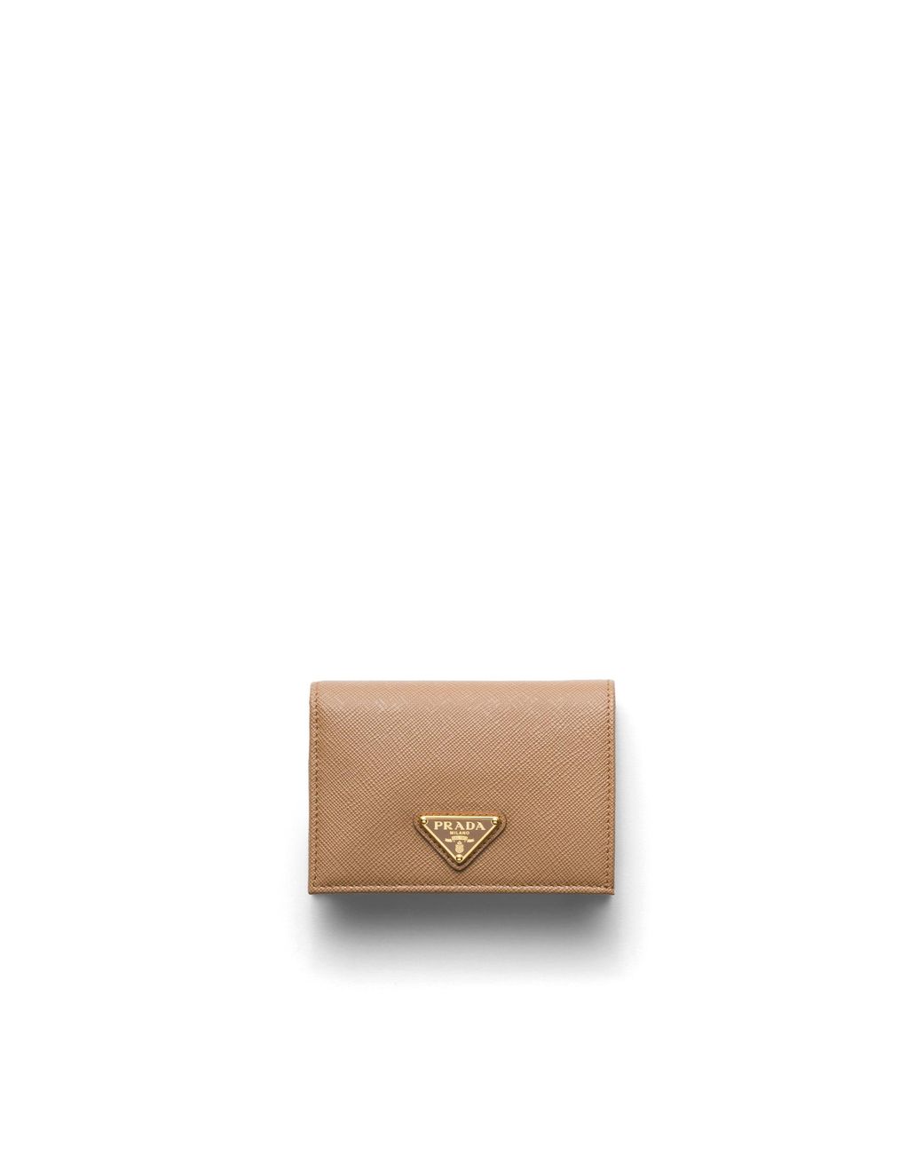 Prada White Small Saffiano Leather Wallet
