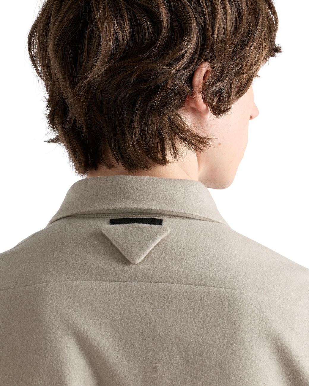 Prada White Cashmere Shirt, Limestone for men