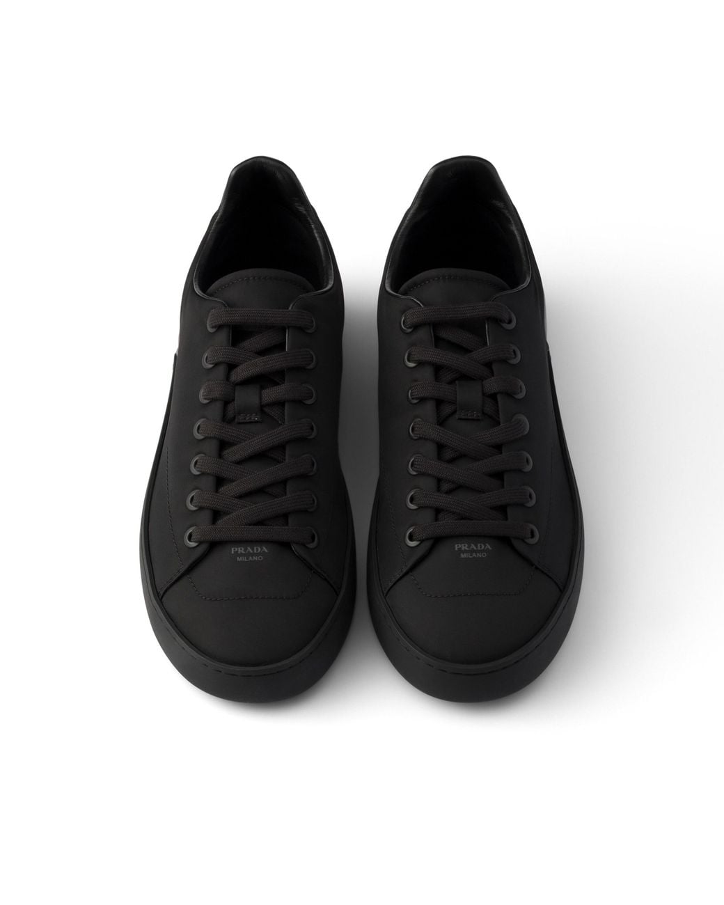 Prada Black Court Re-Nylon Sneakers for men