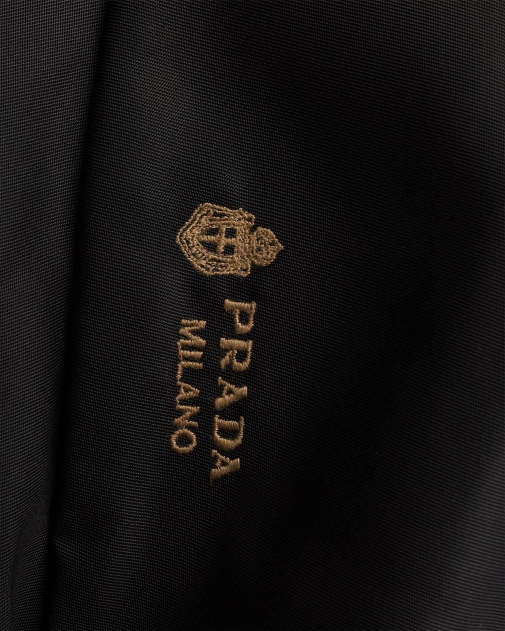 Prada Black Reversible Re-Nylon And Camel-Hair Bucket Hat