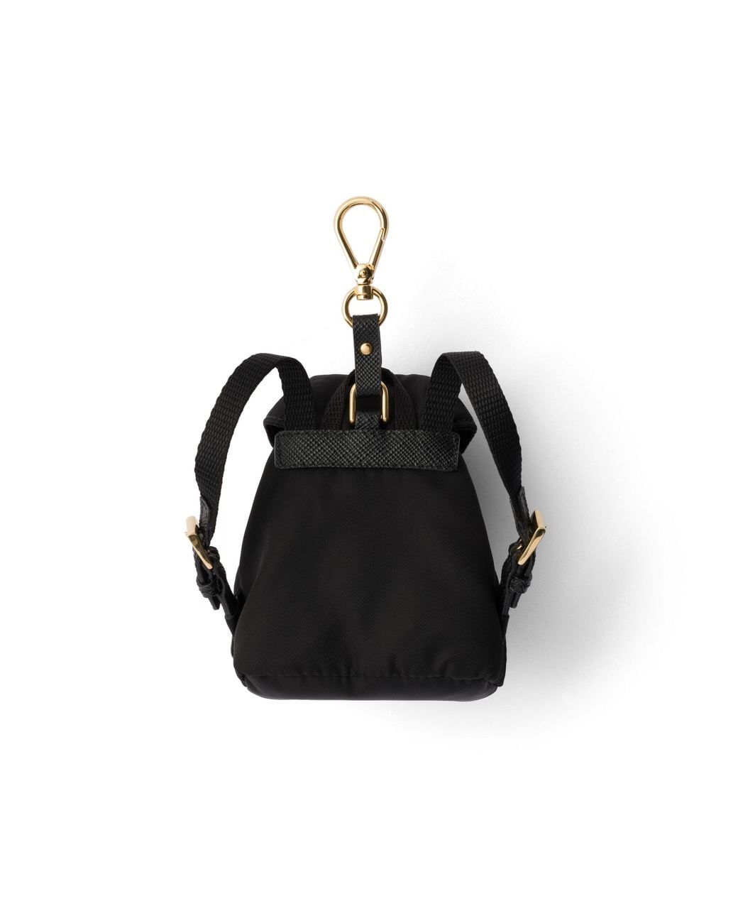 Prada Black Mini Icon Re-Nylon Keychain Charm