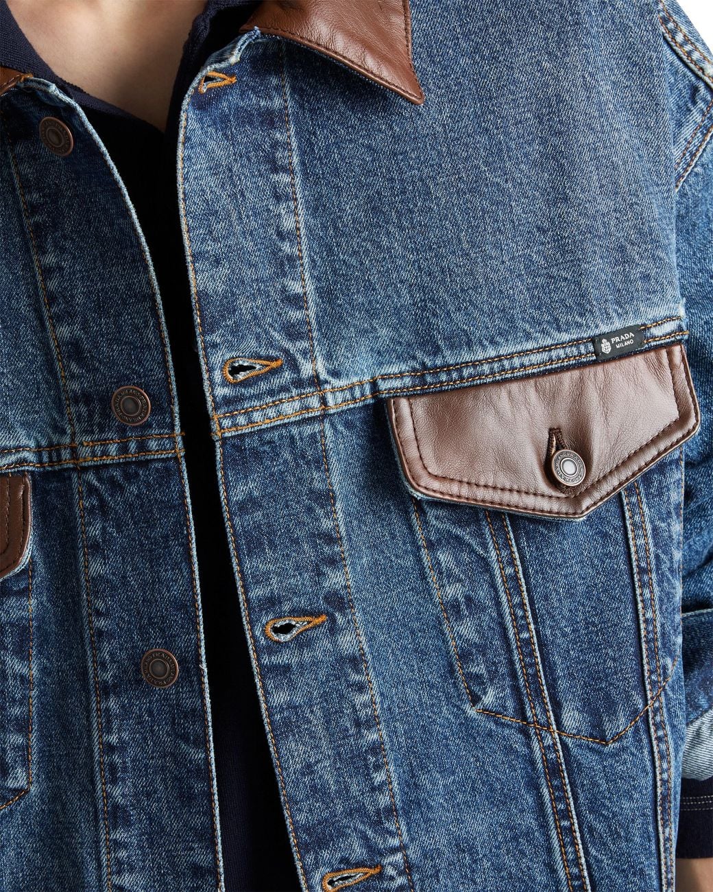 Prada Blue Denim Jacket for men