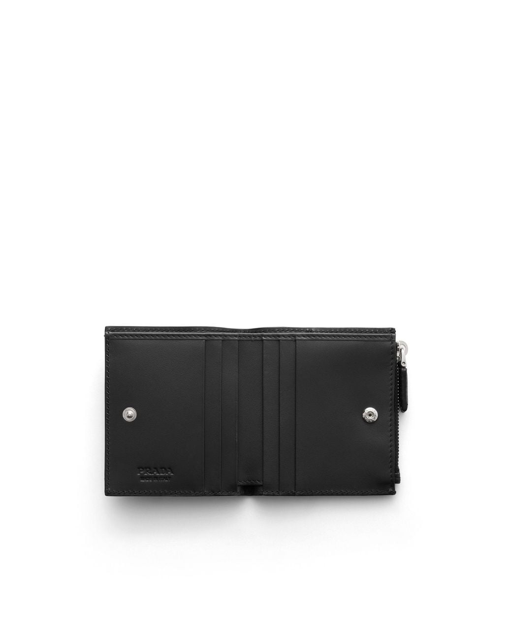 Prada Black Small Leather Wallet for men