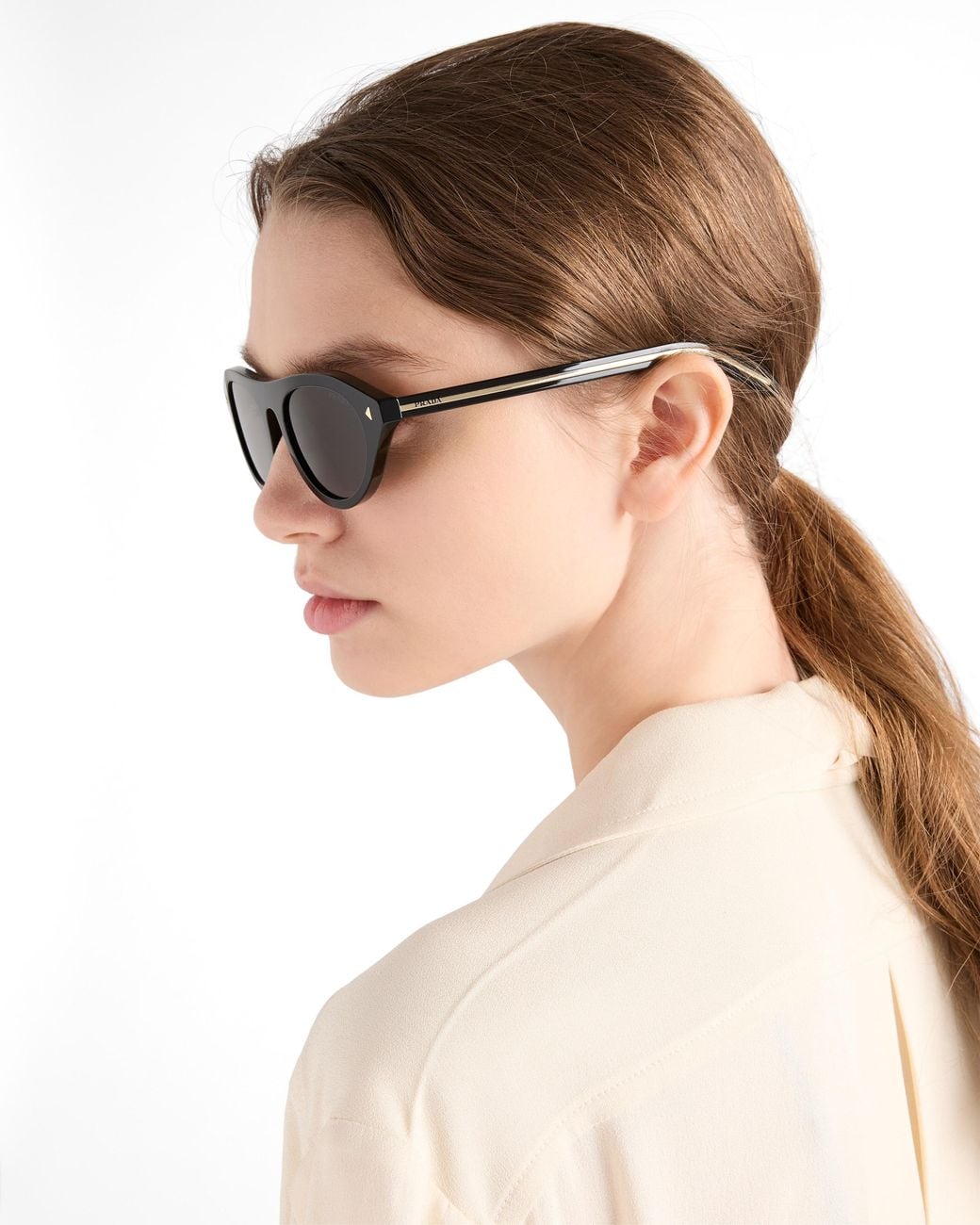 Prada Multicolor Sunglasses With The Iconic Metal Plaque