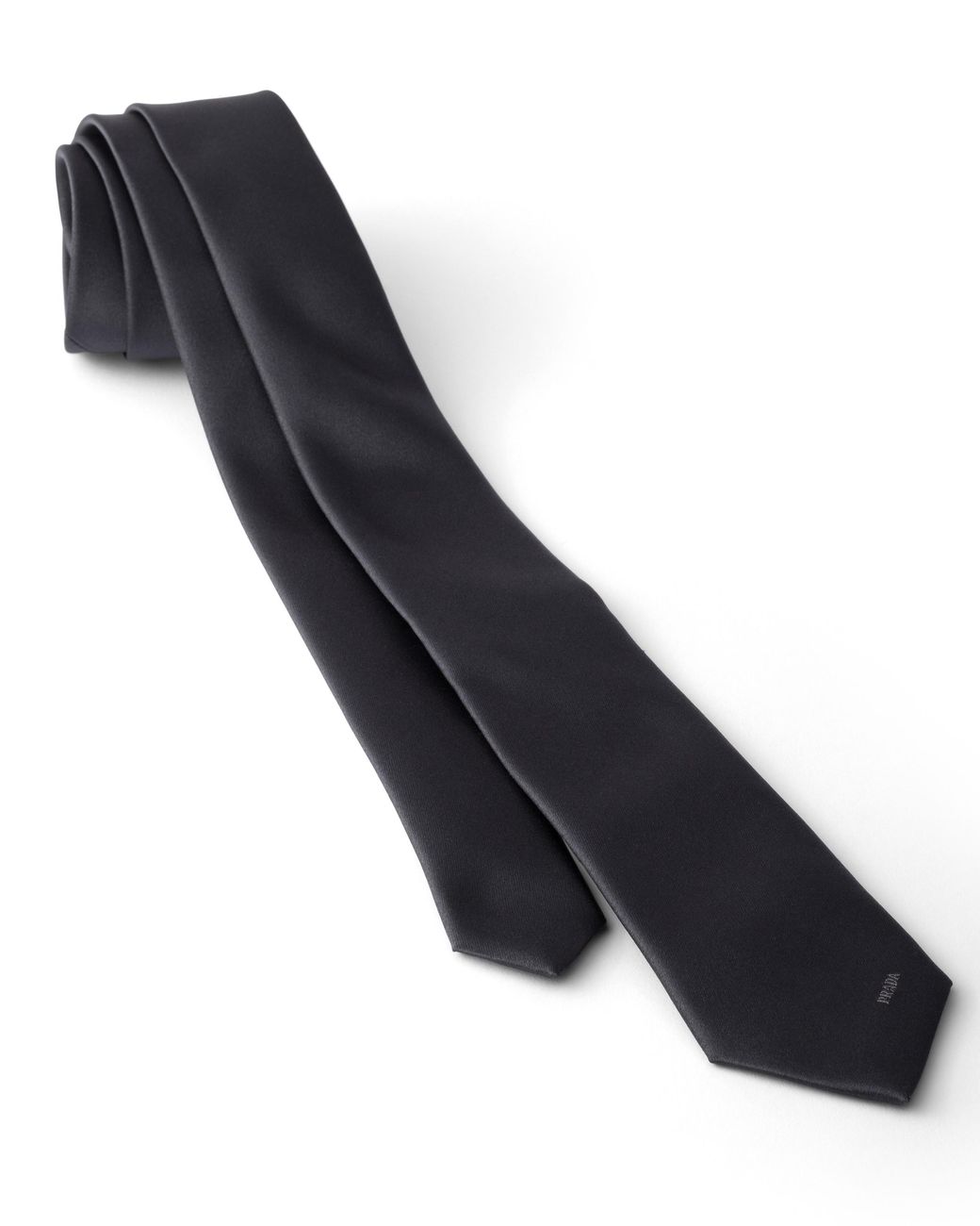 Prada White Silk Tie for men