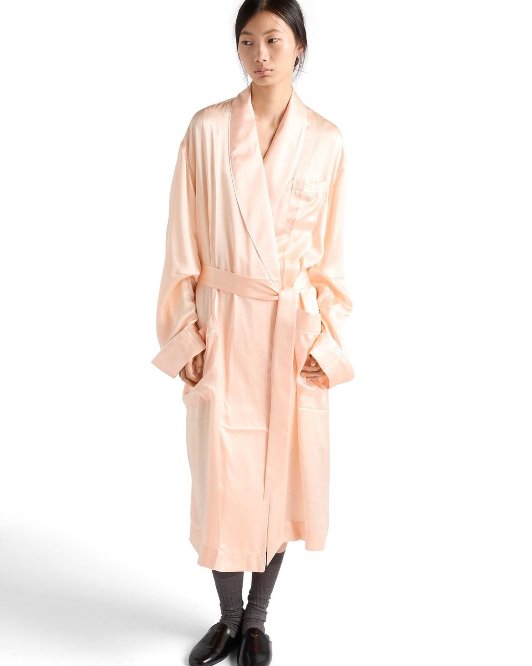 Prada Pink Silk Robe