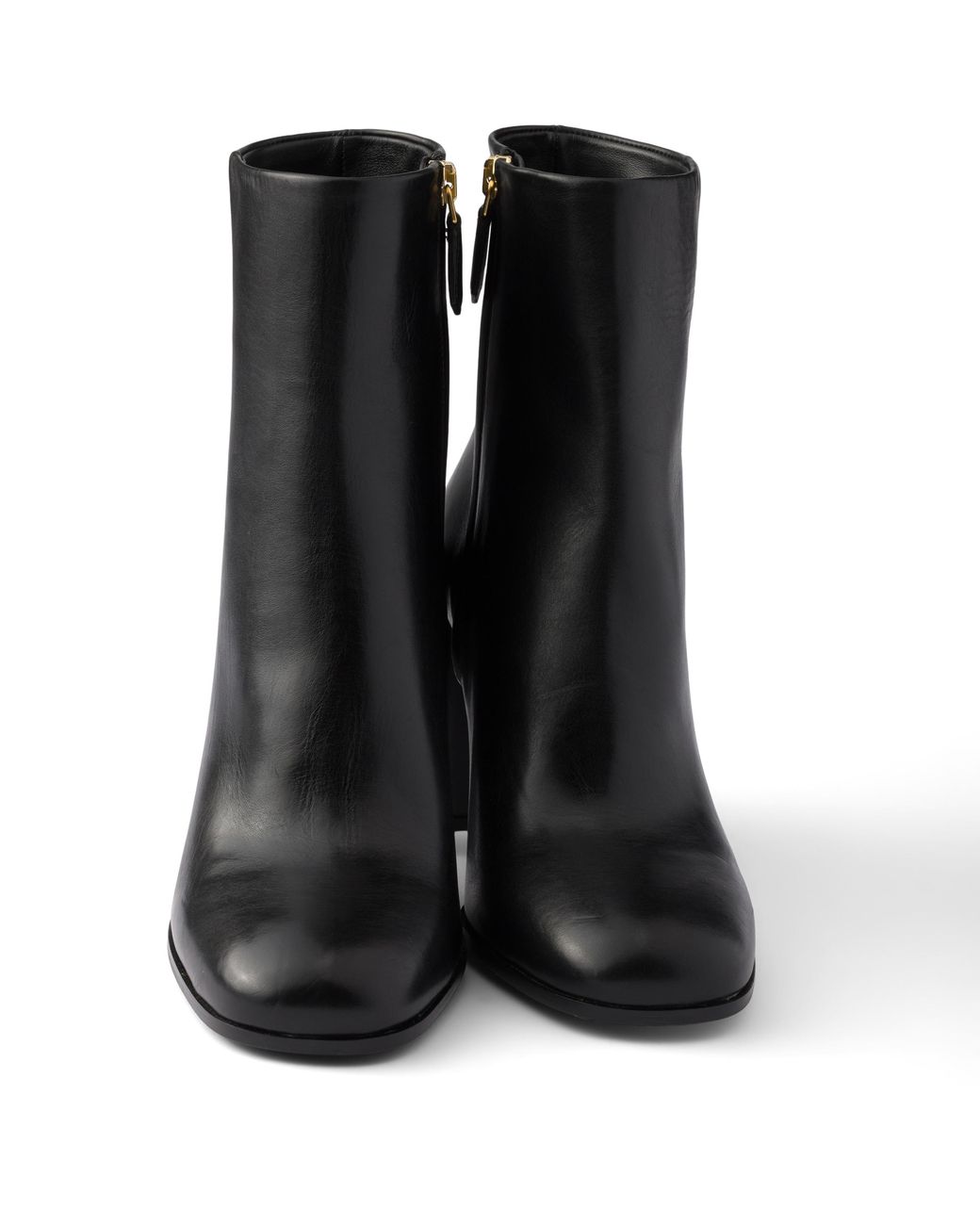Prada Black Leather Booties