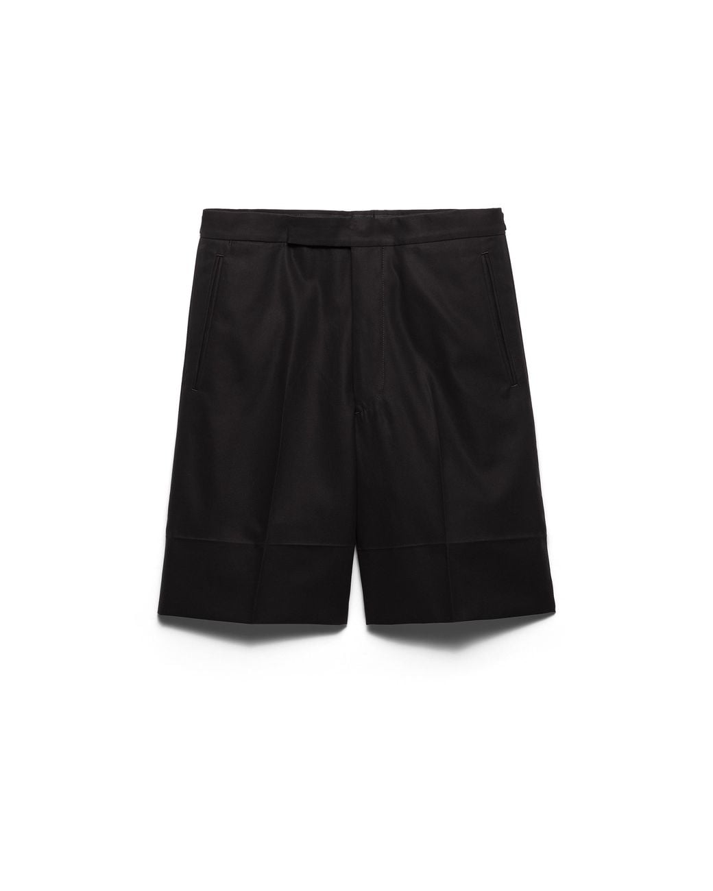 Prada Black Cotton Bermudas for men