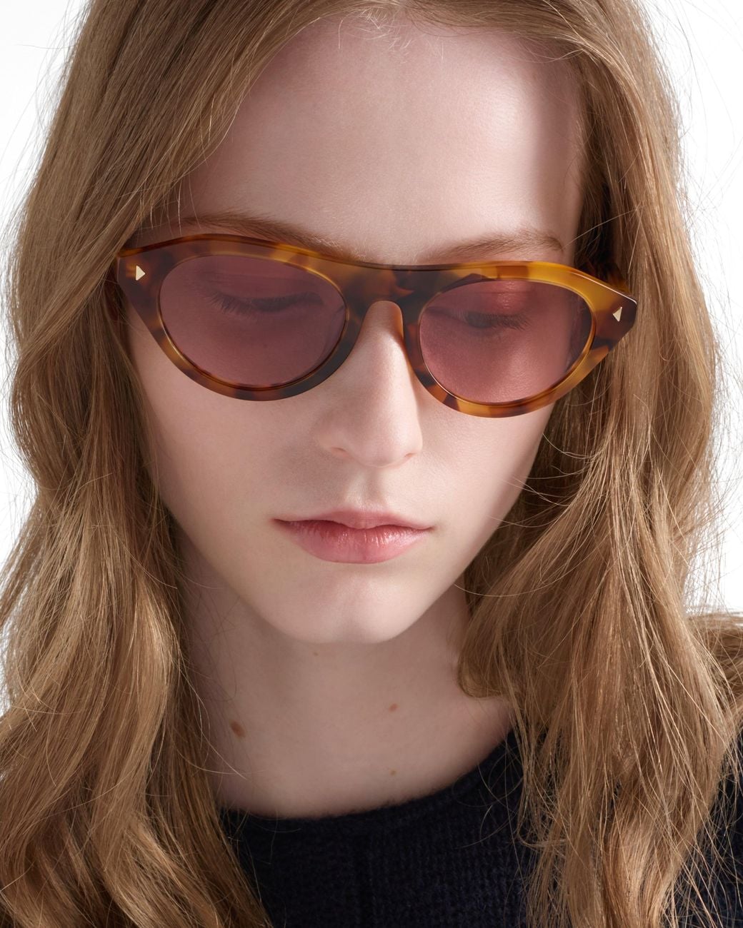 Prada Pink Sunglasses With The Iconic Metal Plaque