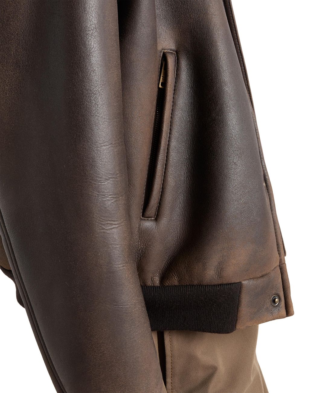 Prada Black Shearling Bomber Jacket for men