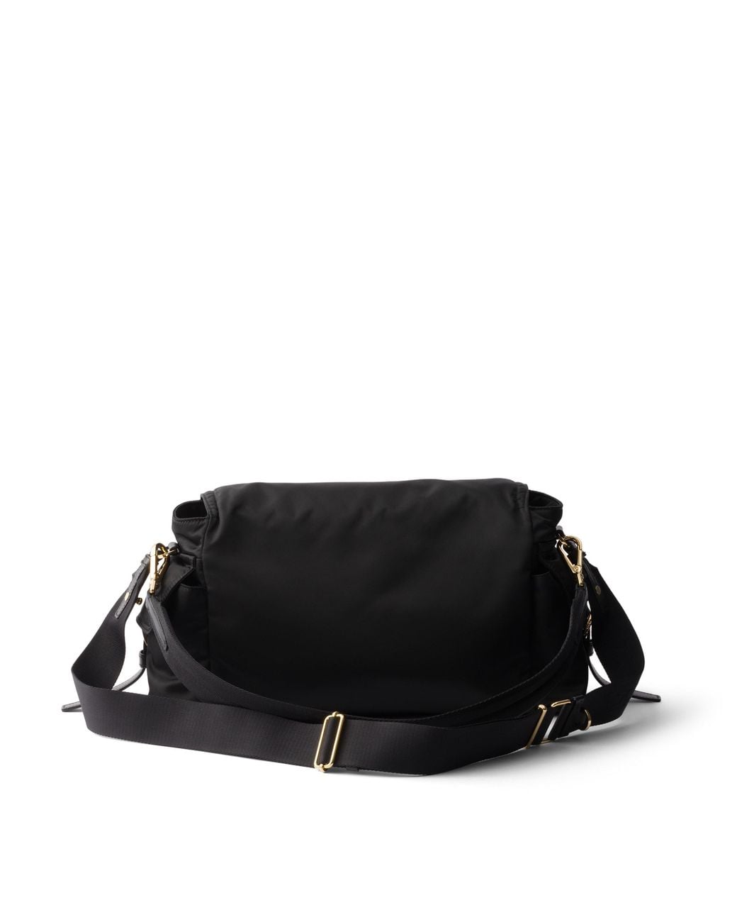 Prada Black Explore Large Re-Nylon Shoulder Bag With Flap