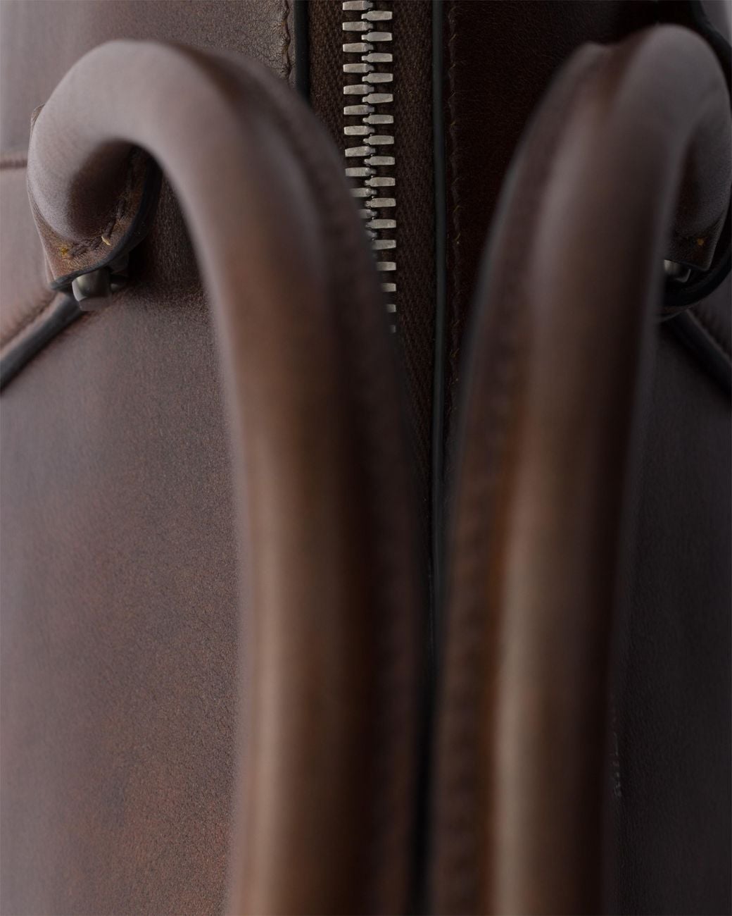 Prada Brown Leather Tote Bag for men
