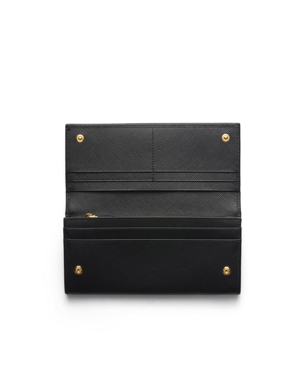 Prada White Large Saffiano Leather Wallet