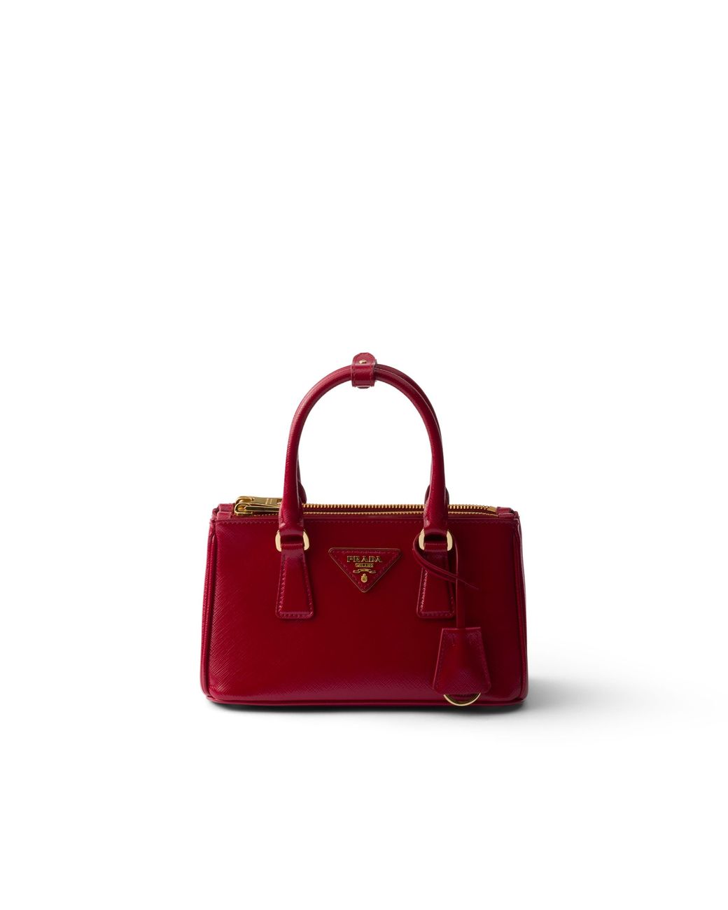 Prada Red Galleria Patent Saffiano Leather Mini-Bag