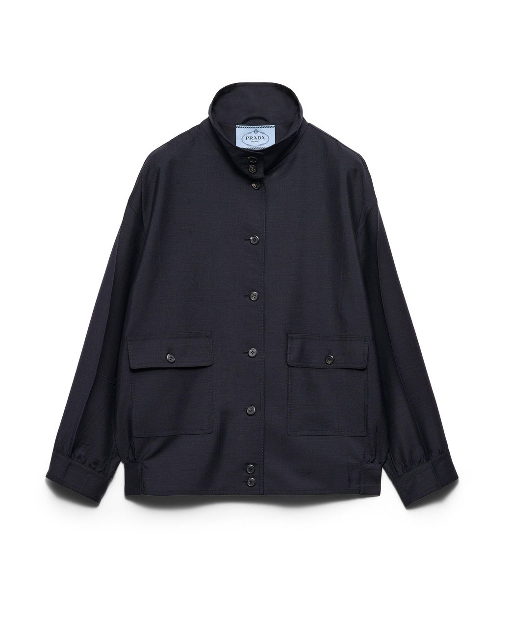 Prada Blue Kid Mohair Jacket