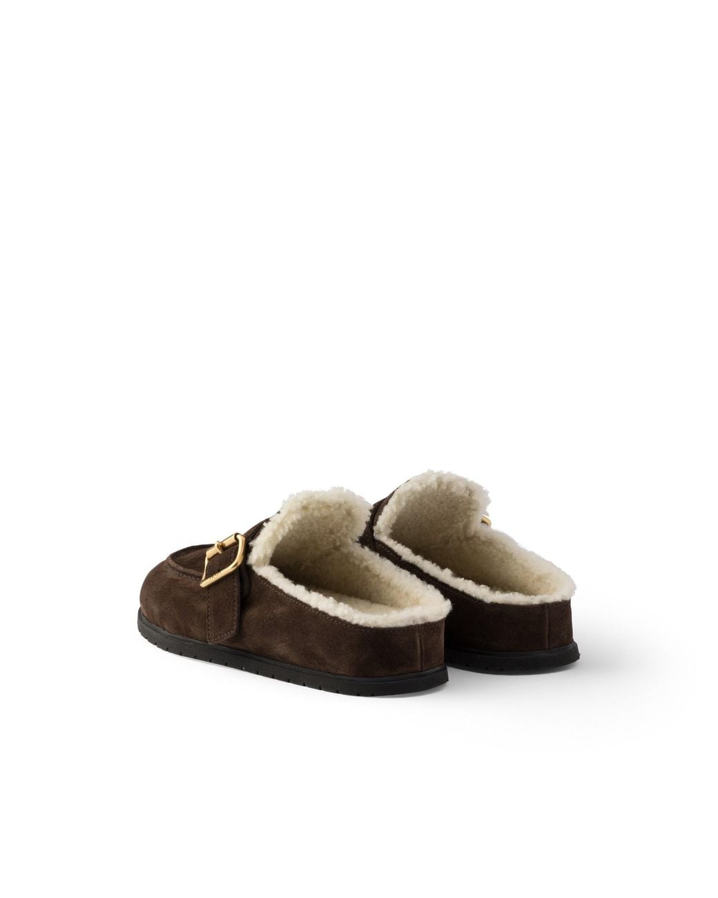 Prada Brown Suede Mules