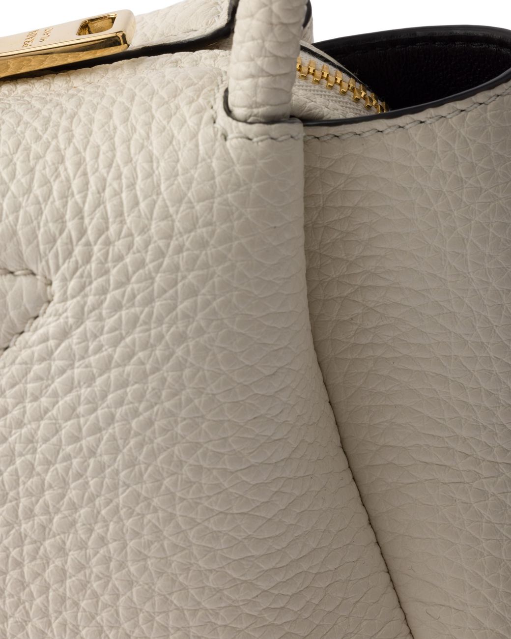 Prada White Liaison Mini Leather Handbag