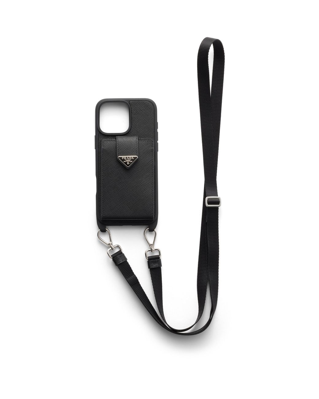 Étui D'Iphone 16 Pro Max À Bride Détachable Prada pour homme en coloris Black