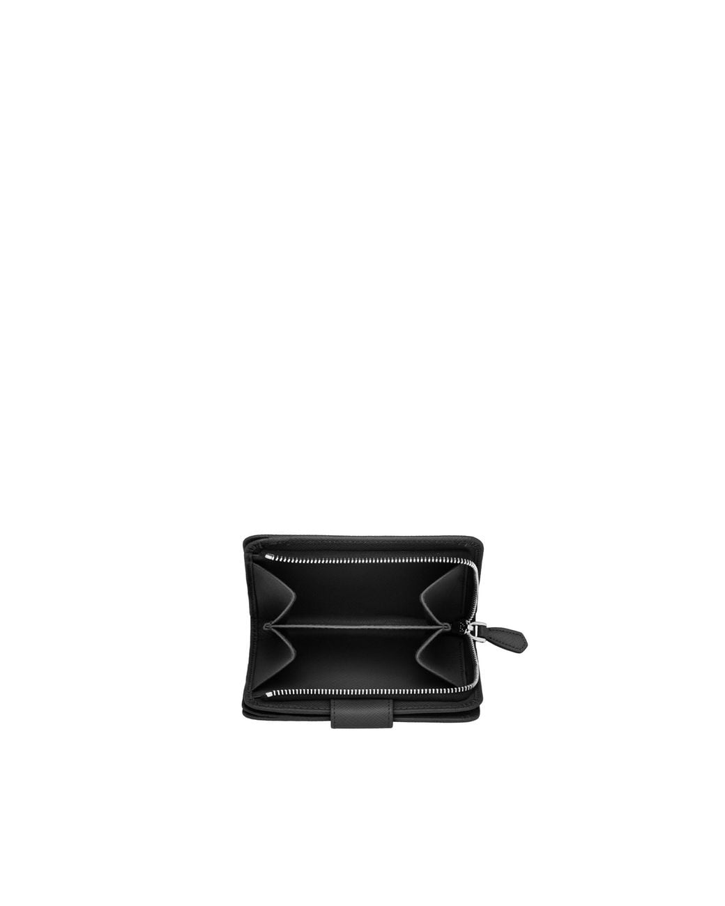 Prada White Small Saffiano Leather Wallet