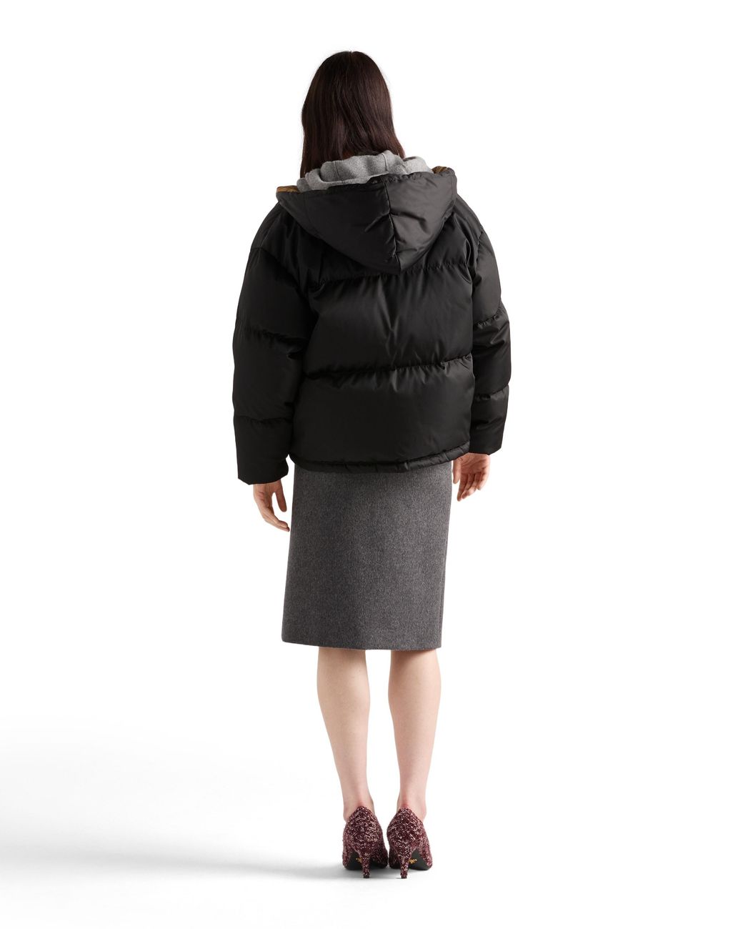 Chaqueta De Plumón En Re-Nylon, Mujer, Talla Prada de color Black