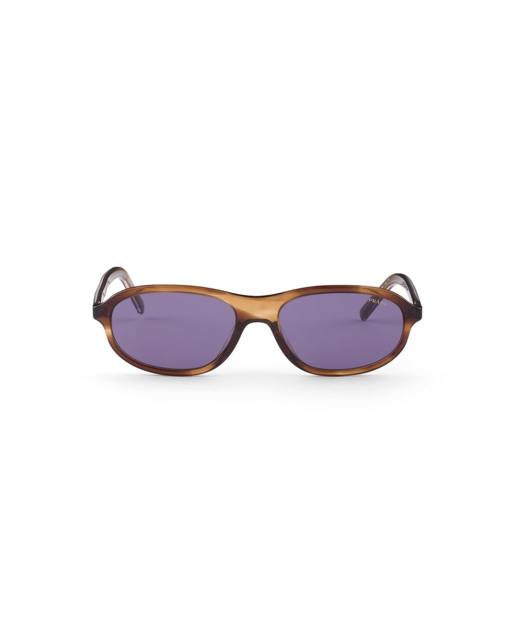 Prada Purple Sunglasses With The Iconic Metal Plaque