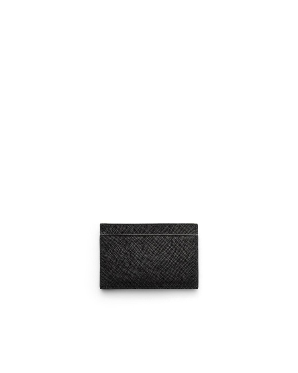 Prada White Saffiano Leather Card Holder