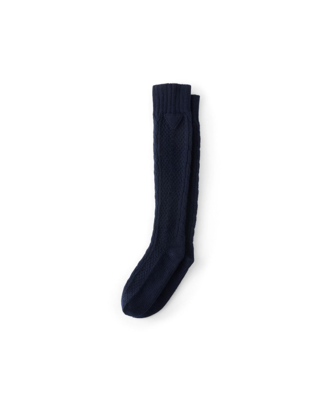 Prada Blue Wool And Cashmere Socks