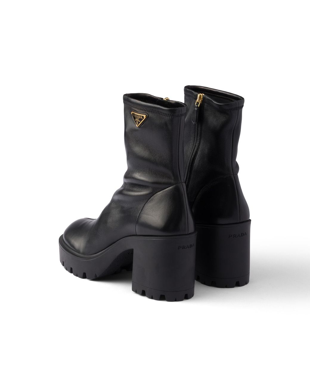 Prada Black Stride Stretch Nappa Leather Booties