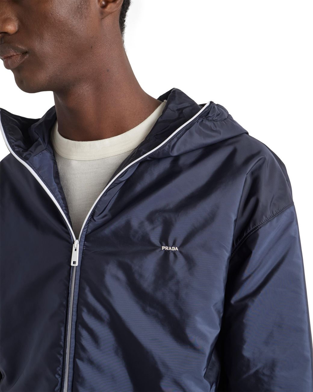 Prada Blue Re-Nylon Jacket for men