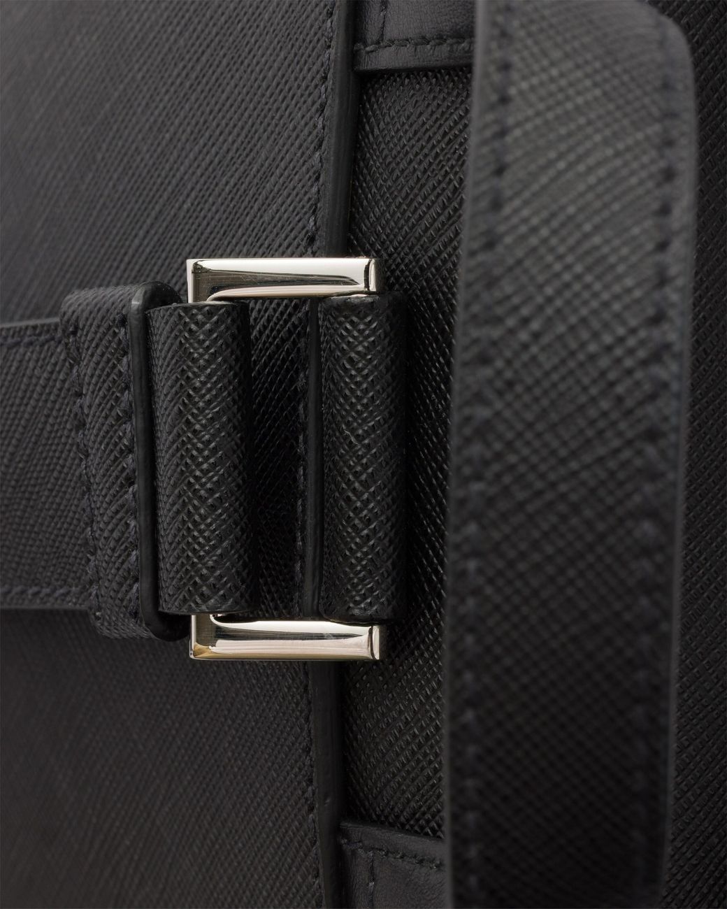 Prada Black Saffiano Leather Backpack for men
