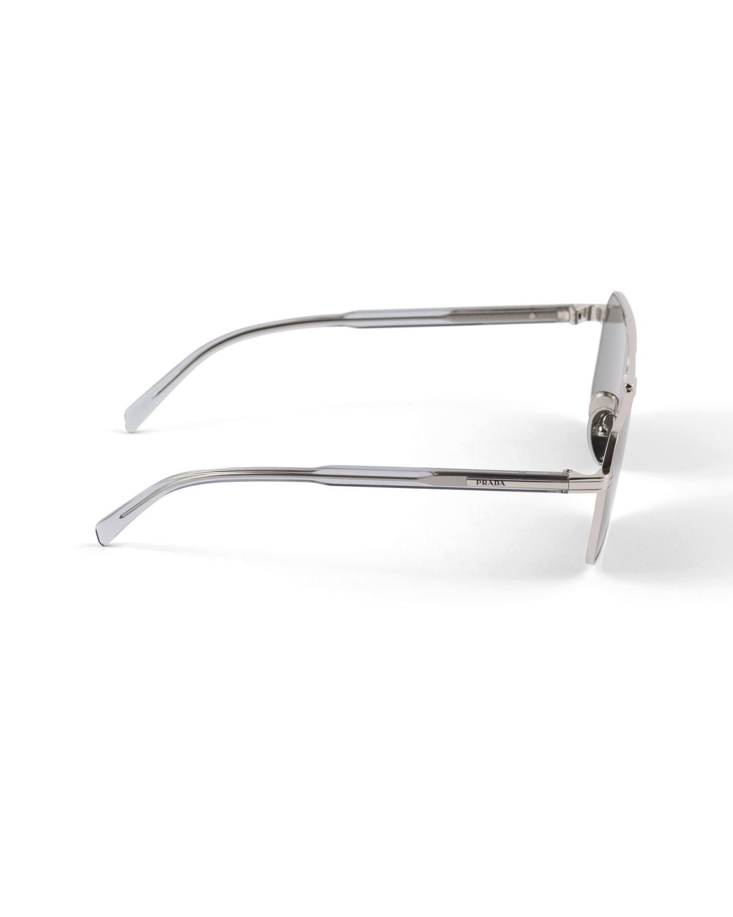Prada Gray Sunglasses With Logo for men