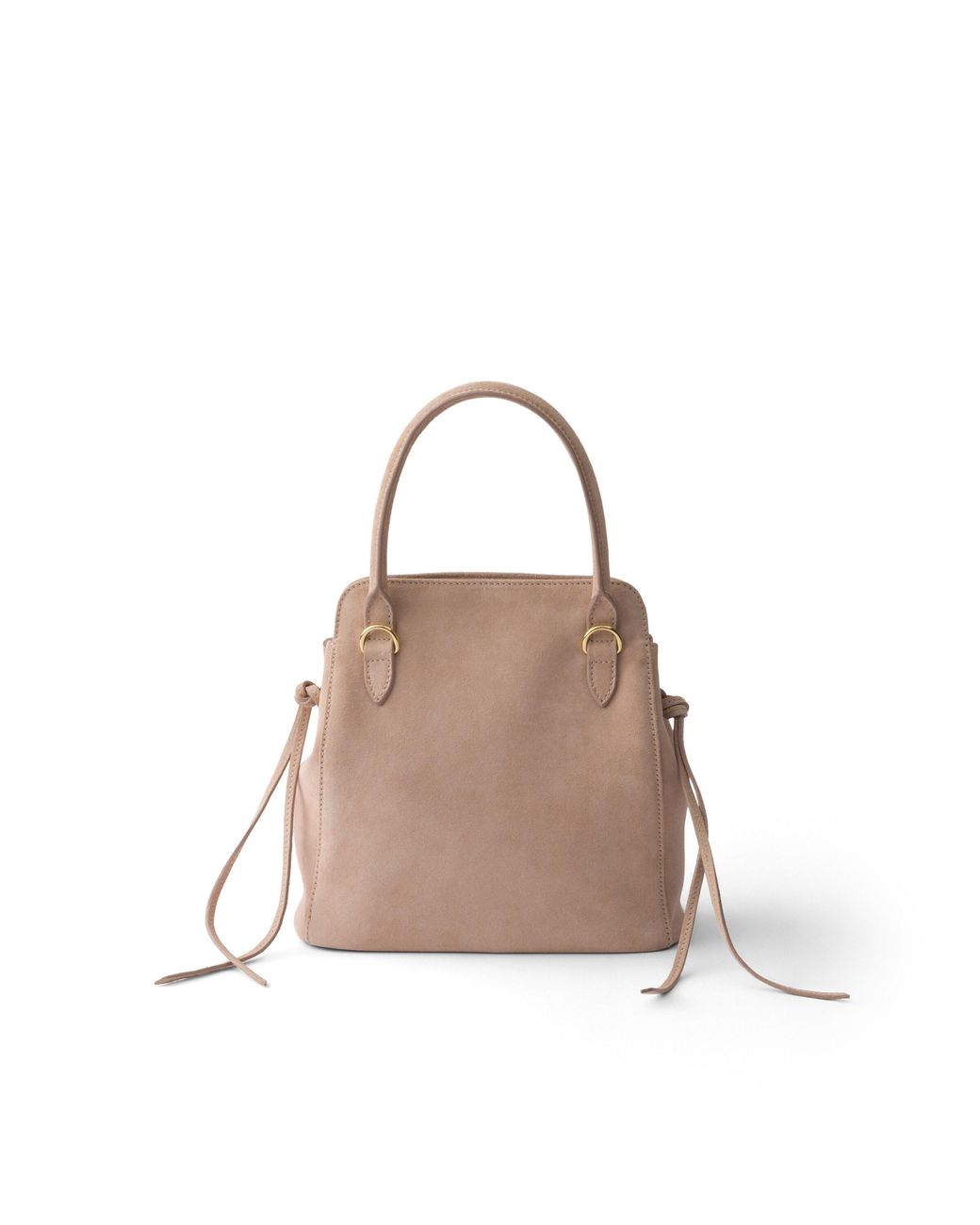 Borsa A Mano Carry Mini di Prada in Natural